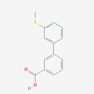 molecular formula C14H12O2S B2958625 3'-(Methylthio)biphenyl-3-carboxylic acid CAS No. 885965-43-5
