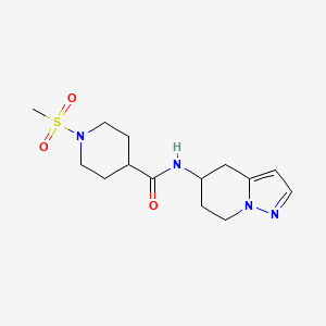 1-(methylsulfonyl)-N-(4,5,6,7-tetrahydropyrazolo[1,5-a]pyridin-5-yl)piperidine-4-carboxamide