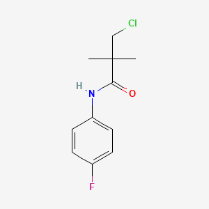 molecular formula C11H13ClFNO B2958641 3-chloro-N-(4-fluorophenyl)-2,2-dimethylpropanamide CAS No. 341966-03-8