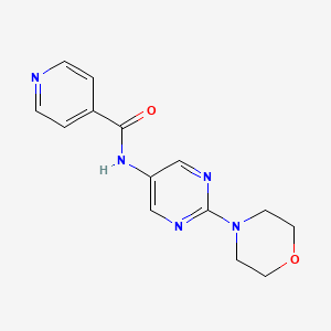 N-(2-morpholinopyrimidin-5-yl)isonicotinamide