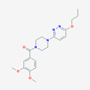 (3,4-Dimethoxyphenyl)(4-(6-propoxypyridazin-3-yl)piperazin-1-yl)methanone