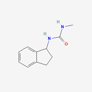 molecular formula C11H14N2O B2958659 1-(2,3-dihydro-1H-inden-1-yl)-3-methylurea CAS No. 906425-62-5
