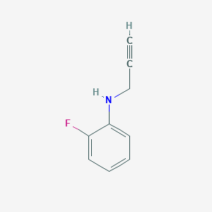 molecular formula C9H8FN B2958668 2-氟-N-丙-2-炔基苯胺 CAS No. 1251024-27-7