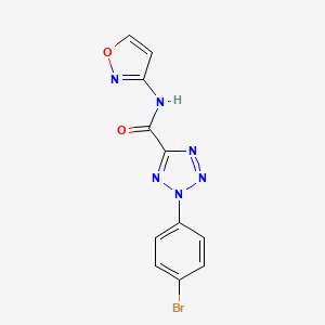 2-(4-bromophenyl)-N-(isoxazol-3-yl)-2H-tetrazole-5-carboxamide