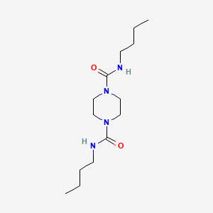 molecular formula C14H28N4O2 B2958682 N1,N4-dibutylpiperazine-1,4-dicarboxamide CAS No. 6442-90-6