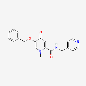 5-(benzyloxy)-1-methyl-4-oxo-N-(pyridin-4-ylmethyl)-1,4-dihydropyridine-2-carboxamide