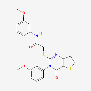 N-(3-methoxyphenyl)-2-((3-(3-methoxyphenyl)-4-oxo-3,4,6,7-tetrahydrothieno[3,2-d]pyrimidin-2-yl)thio)acetamide