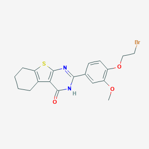 2-[4-(2-bromoethoxy)-3-methoxyphenyl]-5,6,7,8-tetrahydro[1]benzothieno[2,3-d]pyrimidin-4(3H)-one