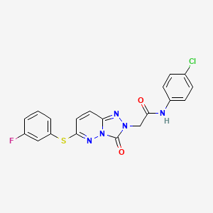 N-(4-chlorophenyl)-2-[6-[(3-fluorophenyl)thio]-3-oxo[1,2,4]triazolo[4,3-b]pyridazin-2(3H)-yl]acetamide