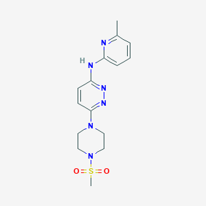 N-(6-methylpyridin-2-yl)-6-(4-(methylsulfonyl)piperazin-1-yl)pyridazin-3-amine