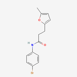 molecular formula C14H14BrNO2 B2958753 N-(4-溴苯基)-3-(5-甲基呋喃-2-基)丙酰胺 CAS No. 327075-00-3
