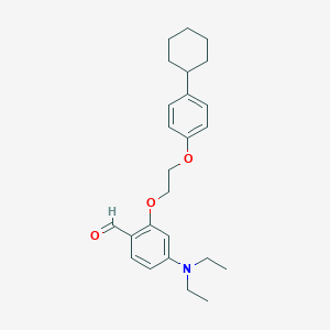 2-[2-(4-Cyclohexylphenoxy)ethoxy]-4-(diethylamino)benzaldehyde