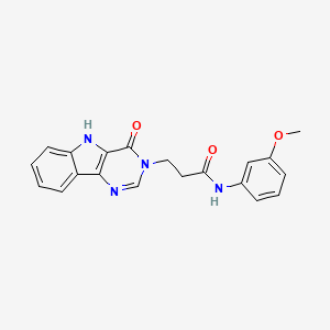 N-(3-methoxyphenyl)-3-(4-oxo-4,5-dihydro-3H-pyrimido[5,4-b]indol-3-yl)propanamide