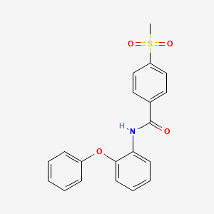 molecular formula C20H17NO4S B2958784 4-methylsulfonyl-N-(2-phenoxyphenyl)benzamide CAS No. 896349-14-7