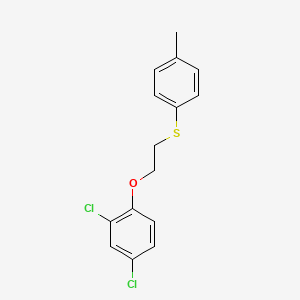 molecular formula C15H14Cl2OS B2958787 2,4-Dichloro-1-{2-[(4-methylphenyl)sulfanyl]ethoxy}benzene CAS No. 339010-83-2