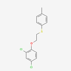 molecular formula C15H14Cl2OS B2958787 2,4-二氯-1-{2-[(4-甲基苯基)硫代]乙氧基}苯 CAS No. 339010-83-2