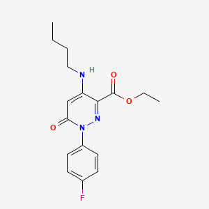 Ethyl 4-(butylamino)-1-(4-fluorophenyl)-6-oxo-1,6-dihydropyridazine-3-carboxylate