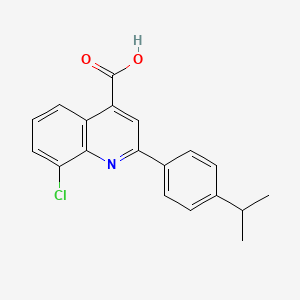 8-Chloro-2-(4-isopropylphenyl)quinoline-4-carboxylic acid