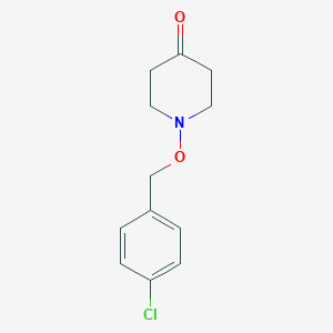 molecular formula C12H14ClNO2 B2958832 1-[(4-Chlorophenyl)methoxy]piperidin-4-one CAS No. 2375267-70-0