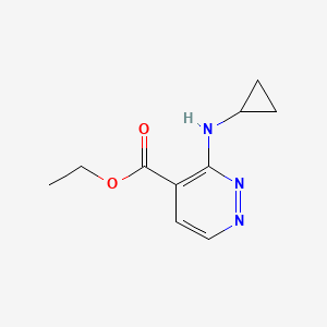 molecular formula C10H13N3O2 B2958834 Ethyl 3-(cyclopropylamino)pyridazine-4-carboxylate CAS No. 2114255-24-0