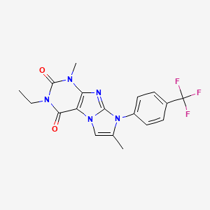 2-Ethyl-4,7-dimethyl-6-[4-(trifluoromethyl)phenyl]purino[7,8-a]imidazole-1,3-dione