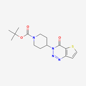 tert-butyl 4-(4-oxothieno[3,2-d][1,2,3]triazin-3(4H)-yl)piperidine-1-carboxylate