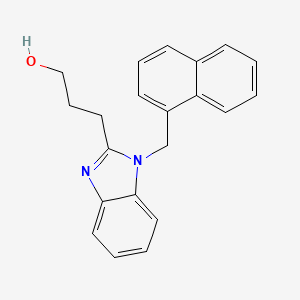 3-[1-(Naphthalen-1-ylmethyl)benzimidazol-2-yl]propan-1-ol
