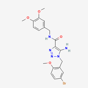 5-amino-1-(5-bromo-2-methoxybenzyl)-N-(3,4-dimethoxybenzyl)-1H-1,2,3-triazole-4-carboxamide