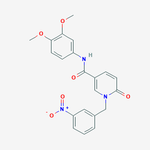 N-(3,4-dimethoxyphenyl)-1-(3-nitrobenzyl)-6-oxo-1,6-dihydropyridine-3-carboxamide