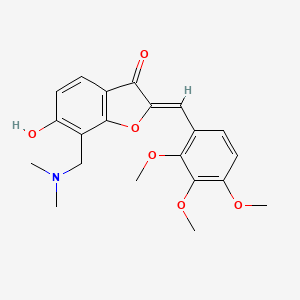 (Z)-7-((dimethylamino)methyl)-6-hydroxy-2-(2,3,4-trimethoxybenzylidene)benzofuran-3(2H)-one