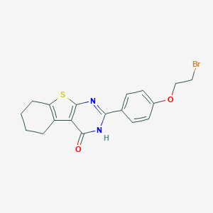 molecular formula C18H17BrN2O2S B295887 2-[4-(2-bromoethoxy)phenyl]-5,6,7,8-tetrahydro[1]benzothieno[2,3-d]pyrimidin-4(3H)-one 