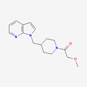 1-(4-((1H-pyrrolo[2,3-b]pyridin-1-yl)methyl)piperidin-1-yl)-2-methoxyethanone