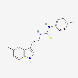 1-(2-(2,5-dimethyl-1H-indol-3-yl)ethyl)-3-(4-iodophenyl)thiourea