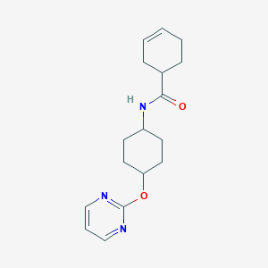 N-((1r,4r)-4-(pyrimidin-2-yloxy)cyclohexyl)cyclohex-3-enecarboxamide