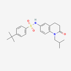 4-(tert-butyl)-N-(1-isobutyl-2-oxo-1,2,3,4-tetrahydroquinolin-6-yl)benzenesulfonamide