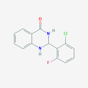 2-(2-chloro-6-fluorophenyl)-2,3-dihydro-1H-quinazolin-4-one