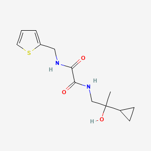 molecular formula C13H18N2O3S B2958900 N1-(2-cyclopropyl-2-hydroxypropyl)-N2-(thiophen-2-ylmethyl)oxalamide CAS No. 1286720-18-0
