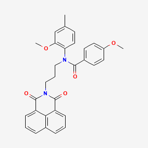 molecular formula C31H28N2O5 B2958902 N-(3-(1,3-dioxo-1H-benzo[de]isoquinolin-2(3H)-yl)propyl)-4-methoxy-N-(2-methoxy-4-methylphenyl)benzamide CAS No. 313501-76-7