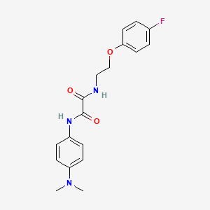 molecular formula C18H20FN3O3 B2958903 N1-(4-(dimethylamino)phenyl)-N2-(2-(4-fluorophenoxy)ethyl)oxalamide CAS No. 1207018-11-8