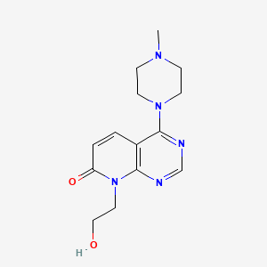 molecular formula C14H19N5O2 B2958907 8-(2-hydroxyethyl)-4-(4-methylpiperazin-1-yl)pyrido[2,3-d]pyrimidin-7(8H)-one CAS No. 2034549-15-8