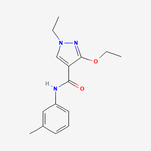 molecular formula C15H19N3O2 B2958914 3-ethoxy-1-ethyl-N-(m-tolyl)-1H-pyrazole-4-carboxamide CAS No. 1014088-26-6