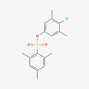 molecular formula C17H19ClO3S B2958920 (4-Chloro-3,5-dimethylphenyl) 2,4,6-trimethylbenzenesulfonate CAS No. 881479-27-2