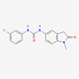 molecular formula C16H14ClN3O2 B2958926 1-(3-Chlorophenyl)-3-(1-methyl-2-oxoindolin-5-yl)urea CAS No. 1170105-53-9