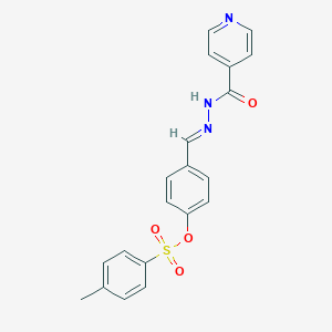 4-{(E)-[2-(pyridin-4-ylcarbonyl)hydrazinylidene]methyl}phenyl 4-methylbenzenesulfonate