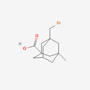 molecular formula C13H19BrO2 B2958931 3-(Bromomethyl)-5-methyladamantane-1-carboxylic acid CAS No. 1081-88-5