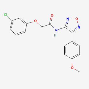 molecular formula C17H14ClN3O4 B2958936 2-(3-chlorophenoxy)-N-(4-(4-methoxyphenyl)-1,2,5-oxadiazol-3-yl)acetamide CAS No. 872869-19-7