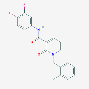 molecular formula C20H16F2N2O2 B2958944 N-(3,4-difluorophenyl)-1-(2-methylbenzyl)-2-oxo-1,2-dihydropyridine-3-carboxamide CAS No. 946246-18-0