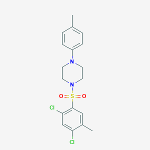 molecular formula C18H20Cl2N2O2S B2958945 1-(2,4-Dichloro-5-methylbenzenesulfonyl)-4-(4-methylphenyl)piperazine CAS No. 2361822-42-4