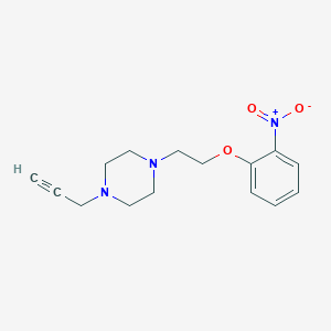 molecular formula C15H19N3O3 B2958983 1-[2-(2-Nitrophenoxy)ethyl]-4-(prop-2-yn-1-yl)piperazine CAS No. 1428053-39-7