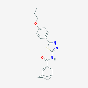 molecular formula C22H27N3O2S B295899 N-[5-(4-propoxyphenyl)-1,3,4-thiadiazol-2-yl]-1-adamantanecarboxamide 